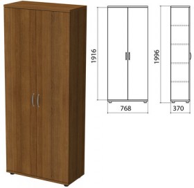 Шкаф закрытый &quot;Этюд&quot;, 768х370х1996 мм, орех (КОМПЛЕКТ)
