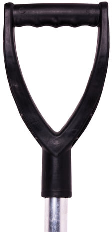 Лопата снегоуборочная пластиковая, 54х37 см, высота 130 см, с алюминиевым черенком и наконечником, №13