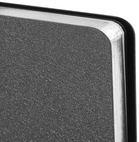 Ежедневник недатированный А5 138х213 мм BRAUBERG "Metallic", под кожу, 136 л., гибкий, серебряный, 113377