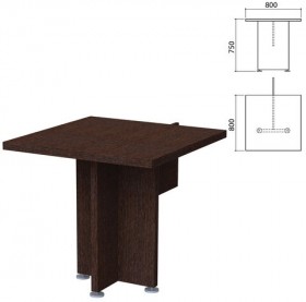 Стол приставной &quot;Приоритет&quot; 800х800х750 мм, венге (КОМПЛЕКТ)