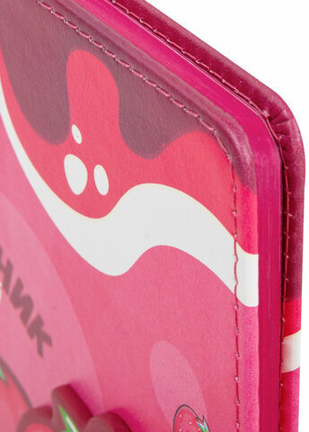 Дневник 1-4 класс 48 л., кожзам (твердая), застежка, ЮНЛАНДИЯ, "Клубнички", 106942