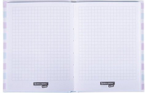 Блокнот МАЛЫЙ ФОРМАТ (110х147 мм), А6, 80 л., твёрдый, клетка, выборочный лак, BRAUBERG KIDS, "Queen", 114450