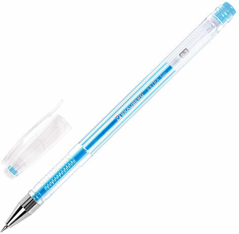 Ручки гелевые НЕОН BRAUBERG "EXTRA", НАБОР 6 ЦВЕТОВ, узел 0,7 мм, линия 0,35 мм, 143911