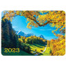 Календарь карманный на 2023 г., 70х100 мм, "Пейзажи", HATBER, Кк757481