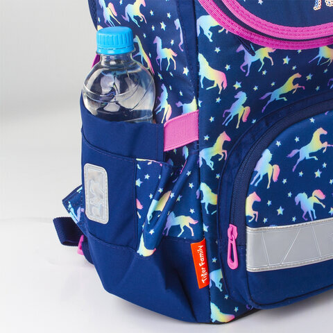 Ранец TIGER FAMILY для начальной школы, Earnest, "Rainbow Horse", 39х31х23 см, 228916, TGET-016A