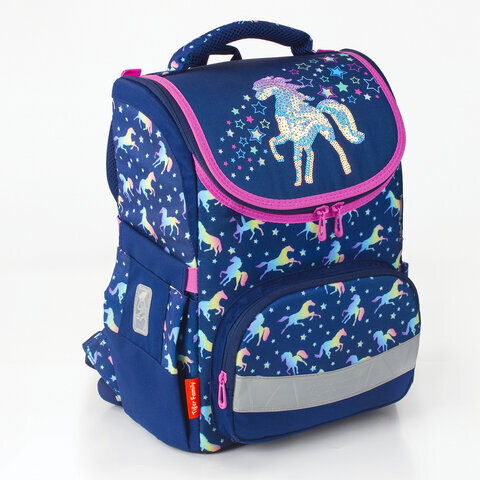 Ранец TIGER FAMILY для начальной школы, Earnest, "Rainbow Horse", 39х31х23 см, 228916, TGET-016A