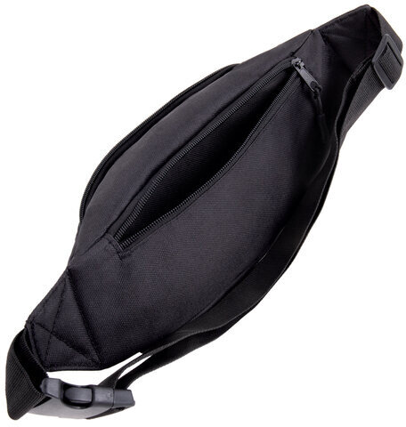 Сумка на пояс BRAUBERG RIO, два отделения, черная, 38х12х8см, 270822