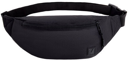 Сумка на пояс BRAUBERG RIO, два отделения, черная, 38х12х8см, 270822