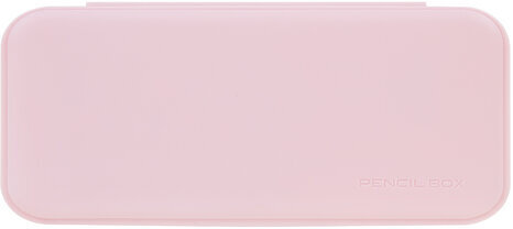 Пенал пластиковый BRAUBERG, пастельный розовый, наклейки в комплекте, 21х9х3 см, 272271