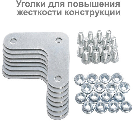 Стеллаж металлический BRABIX "MS Plus-200/40-5", 2000х1000х400 мм, 5 полок, регулируемые опоры, 291109, S241BR164502