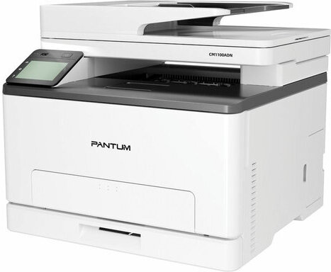 МФУ лазерное ЦВЕТНОЕ PANTUM CM1100ADN "3 в 1", А4, 18 стр./мин, 30000 стр./мес., ДУПЛЕКС, АПД, сетевая карта