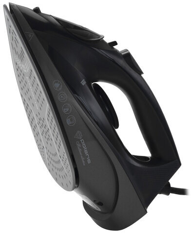 Утюг POLARIS PIR 2430K, 2400 Вт, керамическое покрытие, самоочистка, антикапля, антинакипь, черный, 57591