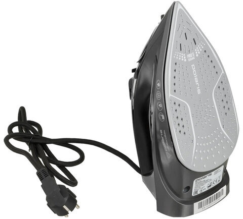 Утюг POLARIS PIR 2430K, 2400 Вт, керамическое покрытие, самоочистка, антикапля, антинакипь, черный, 57591