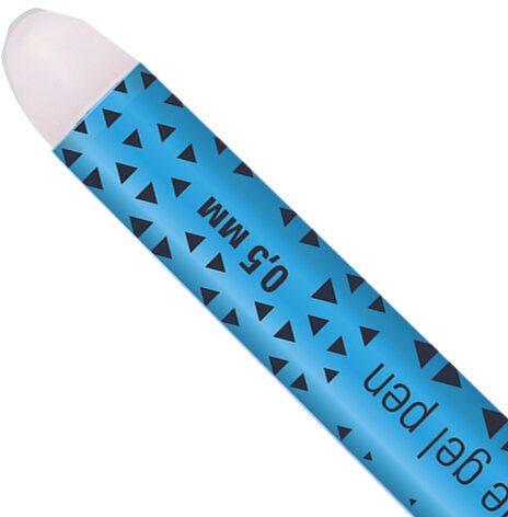 Ручка стираемая гелевая STAFF "College GP-199", СИНЯЯ, хромированные детали, узел 0,5 мм, линия письма 0,35 мм, 142494