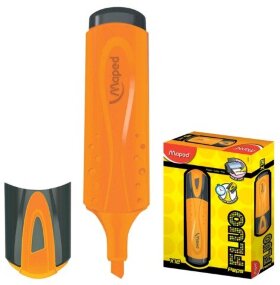 Текстовыделитель MAPED (Франция) &quot;Fluo Pep's Classic&quot;, ОРАНЖЕВЫЙ, линия 1-5 мм, 742535