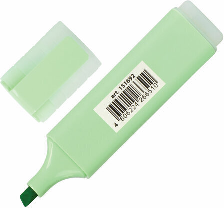 Текстовыделитель BRAUBERG "ORIGINAL PASTEL", МЯТА, линия 1-5 мм, 151692