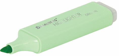 Текстовыделитель BRAUBERG "ORIGINAL PASTEL", МЯТА, линия 1-5 мм, 151692