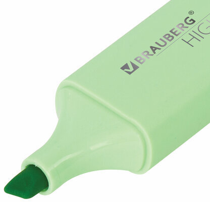 Текстовыделитель BRAUBERG "ORIGINAL PASTEL", МЯТА, линия 1-5 мм, 151692