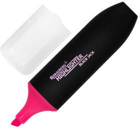 Текстовыделитель BRAUBERG &quot;BLACK JACK&quot;, РОЗОВЫЙ, линия 1-5 мм, 151896