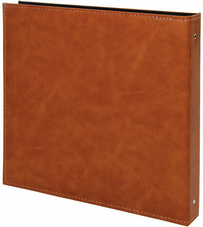 Фотоальбом BRAUBERG "Premium Brown" 20 магнитных листов 30х32 см, под кожу, коричневый, 391185