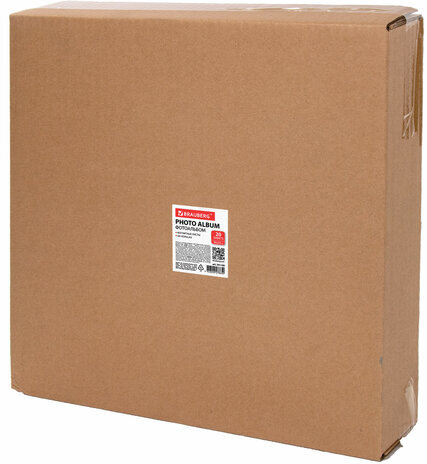 Фотоальбом BRAUBERG "Premium Brown" 20 магнитных листов 30х32 см, под кожу, коричневый, 391185