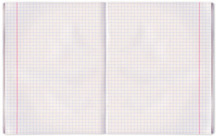 Тетрадь бумвинил А5, 48 л., скоба, офсет №2 ЭКОНОМ, клетка, с полями, STAFF, СИНИЙ, 402018