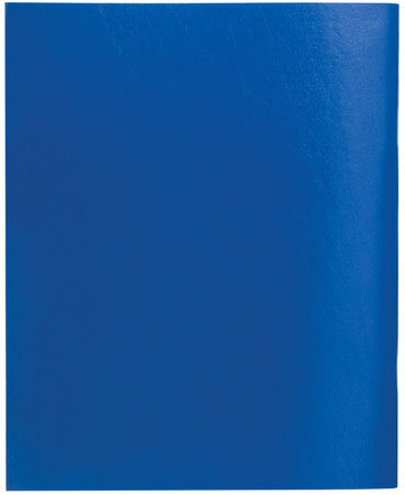 Тетрадь бумвинил А5, 48 л., скоба, офсет №2 ЭКОНОМ, клетка, с полями, STAFF, СИНИЙ, 402018