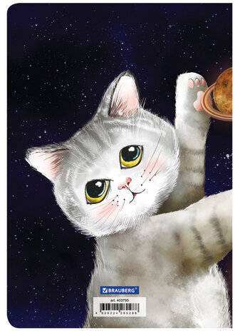 Тетрадь 40 л. в линию обложка SoftTouch, бежевая бумага 70 г/м2, сшивка, А5 (147х210 мм), ЛАПКА, BRAUBERG, 403795