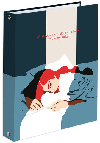 Тетрадь на кольцах А5 165х215 мм, 120 л., твердый картон, клетка, BRAUBERG, "In Dreams", 404084