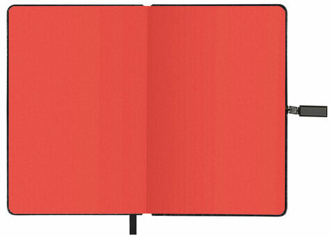 Ежедневник датированный 2024 А5 138x213 мм BRAUBERG "Inspiration", под кожу, цветной срез, черный, 114984