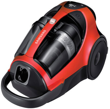 Пылесос SAMSUNG VCC885HH3P/XEV, с контейнером "циклон", 2200 Вт, мощность всасывания 430 Вт, красный