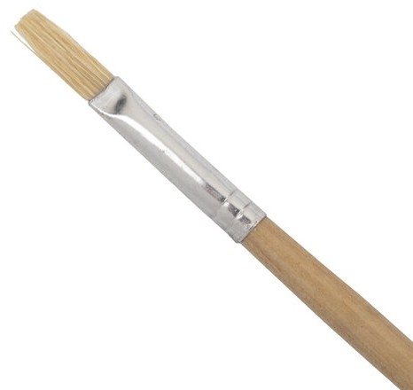 Кисть BRAUBERG, щетина, плоская, № 6, 200201
