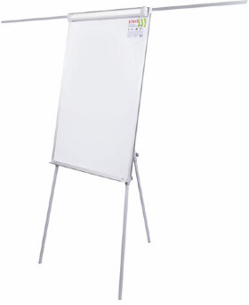 Доска-флипчарт с дополнительными держателями для бумаги, магнитно-маркерная, 70х100 см, тренога, STAFF, 238004