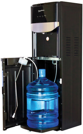 Кулер для воды AQUA WORK R71-T, напольный, НАГРЕВ/ОХЛАЖДЕНИЕ КОМПРЕССОРНОЕ, 1 кран, черный, 19342