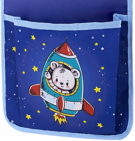 Кармашки-органайзер в шкафчик для детского сада ЮНЛАНДИЯ, 5 карманов, 21х68 см, "Bear", 271431