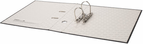 Папка-регистратор STAFF "EVERYDAY" с мраморным покрытием, 70 мм, без уголка, черный корешок, 224616