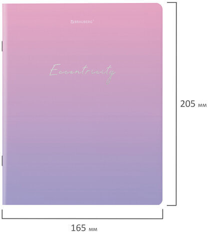 Тетради КОМПЛЕКТ 5 шт. А5, 48 л., BRAUBERG скоба, клетка, SoftTouch, фольга, "Inspiration", 404399