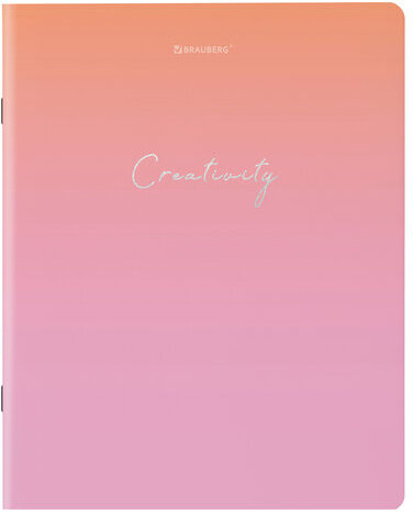 Тетради КОМПЛЕКТ 5 шт. А5, 48 л., BRAUBERG скоба, клетка, SoftTouch, фольга, "Inspiration", 404399
