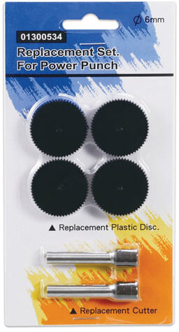 Сменные запасные части для дырокола KW-trio 9550, комплект 2 ножа и 4 пластиковых диска, блистер, 1300534, -1300534