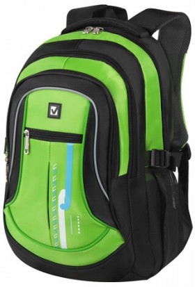Рюкзак BRAUBERG для старших классов/студентов/молодежи, "Лайм", 30 литров, 46х31х18 см, 225524