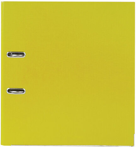 Папка-регистратор, покрытие пластик, 75 мм, ПРОЧНАЯ, с уголком, BRAUBERG, желтая, 226599