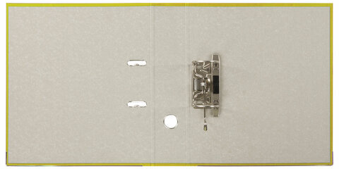 Папка-регистратор, покрытие пластик, 75 мм, ПРОЧНАЯ, с уголком, BRAUBERG, желтая, 226599