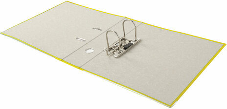 Папка-регистратор, покрытие пластик, 75 мм, ПРОЧНАЯ, с уголком, BRAUBERG, желтая, 226599