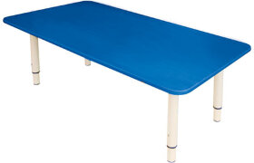 Стол детский &quot;Дошколенок&quot;, 900х450х400-580 мм, регулируемый, рост 0-3 (85-145 см), пластик, синий, слоновая кость