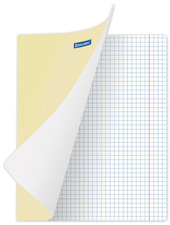 Тетрадь 18 л. BRAUBERG КЛАССИКА NEW клетка, обложка картон, ЖЕЛТАЯ, 105696