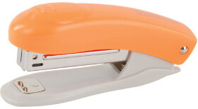 Степлер №10 BRAUBERG &quot;Original&quot;, до 12 листов, с антистеплером, оранжевый, 227766