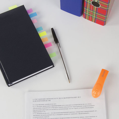 Степлер №10 BRAUBERG "Original", до 12 листов, с антистеплером, оранжевый, 227766