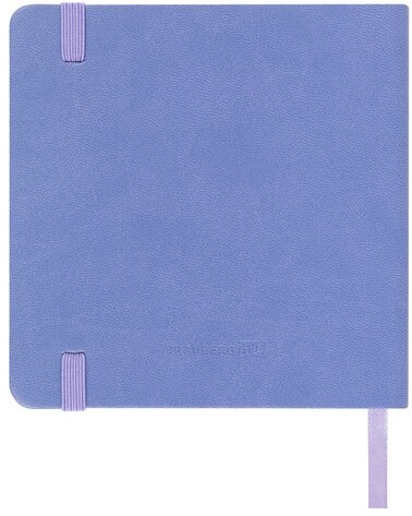 Скетчбук, слоновая кость 140 г/м2 120х120 мм, 80 л., КОЖЗАМ, резинка, BRAUBERG ART CLASSIC, пастель сиреневый, 116877