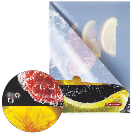Папка-уголок BRAUBERG "FRESH ZONE", А4, 150 мкм, цветная печать, 228035