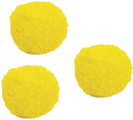 Помпоны для творчества, желтые, 15 мм, 30 шт., ОСТРОВ СОКРОВИЩ, 661444